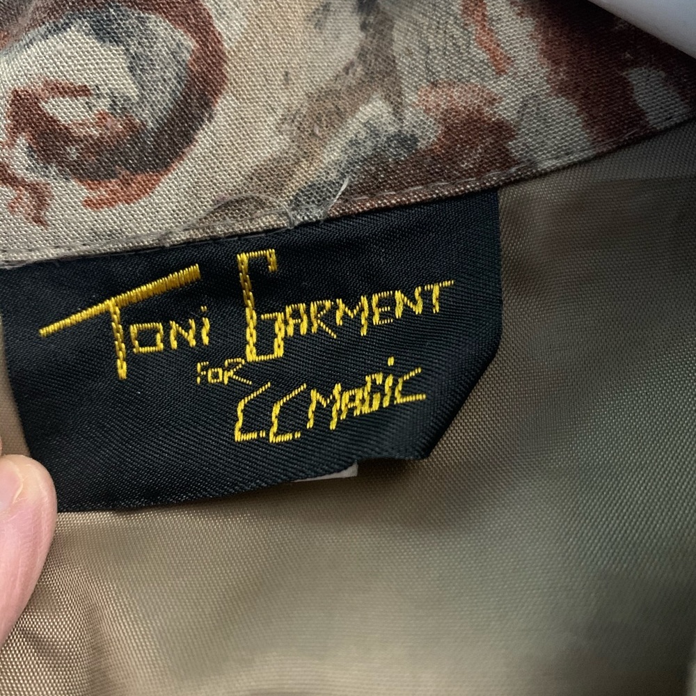 Beige Patterned Blazer - image 5